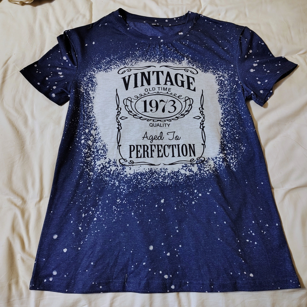 Womans, Blue, Graphic T-Shirt, Size S